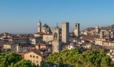 Bergamo üst şehir manzarası