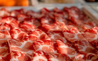 Kahvaltı için büfe masası