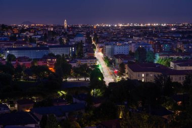 Bergamo şehrinin eski bir parçası