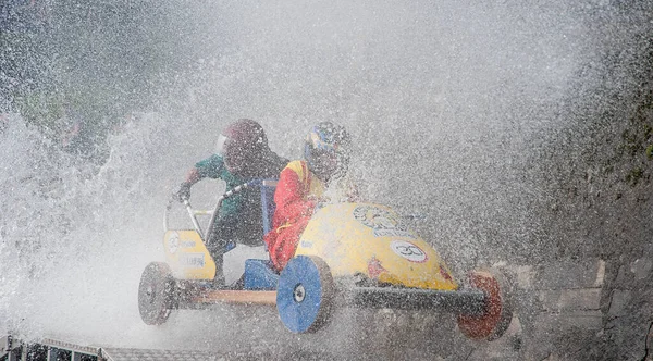 Dossena Bergamo Talya Ağustos 2014 Gogliardica Yapımı Otomobiller Yarışması — Stok fotoğraf