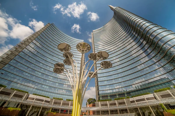 Milan Talya Eylül 2020 Milano Daki Piazza Gae Aulenti Yeni — Stok fotoğraf