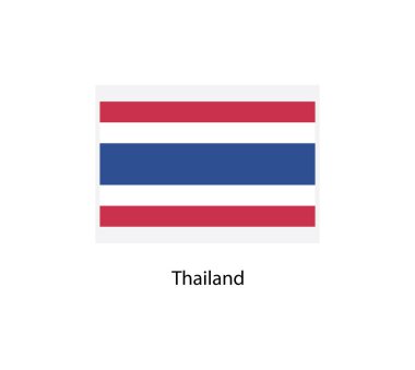 Tayland bayrak vektör illüstrasyon tasarımı