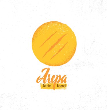 Arepa ev Gluten ücretsiz gevrek Venezuela mutfağı ekmek yaptı. Organik gıda kavramı sert zemin üzerine 