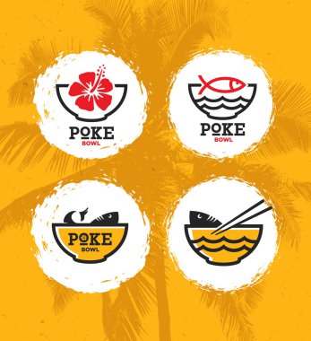 poke kase poster şablonu kümesi