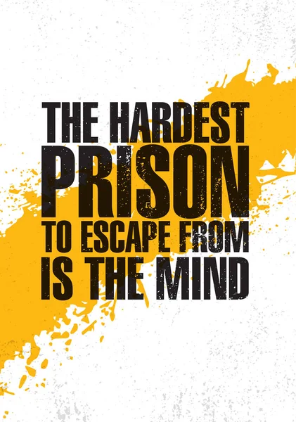 Inscription La peur est une prison — Image vectorielle