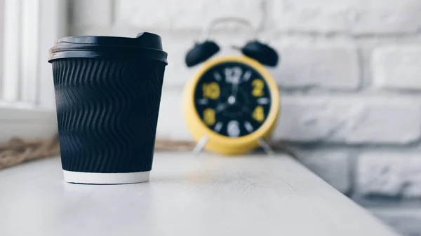 Duftender Kaffee Cappuccino Espresso Einem Glas Auf Einer Vitrine Eine — Stockfoto