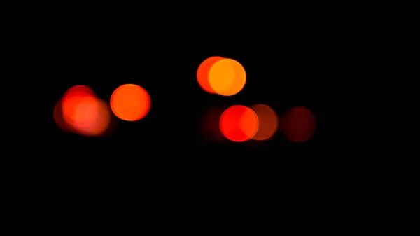 Luces Bokeh Rojo Brillante Sobre Fondo Negro Círculos Colores Papel — Foto de Stock