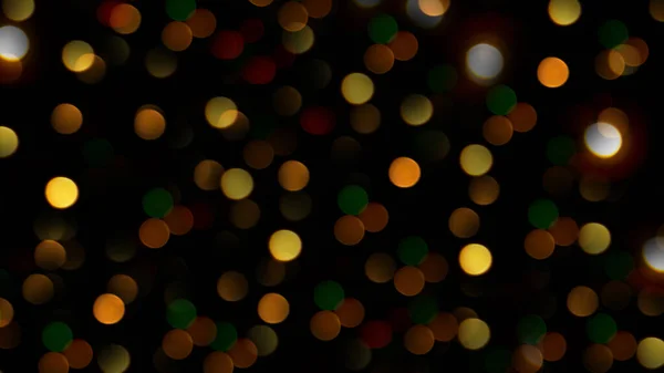 Luzes Bokeh Círculos Multicoloridos Fundo Preto Imagem Cor Resumo Fotomurais — Fotografia de Stock