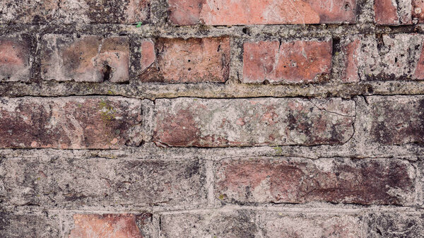 Red brick wall close-up,brick background.