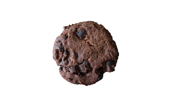 Μπισκότα Γεμιστά Σοκολάτα Και Μαρμελάδα Απομονωμένα Λευκό Κοντινό Πλάνο — Φωτογραφία Αρχείου