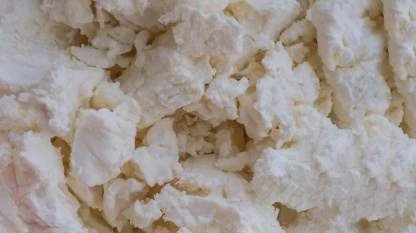 Süzme Peynirin Yakın Çekim Görüntüsü Iştah Açıcı Peynir — Stok fotoğraf