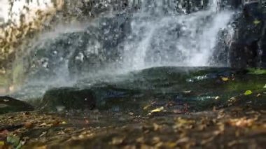 Yere düşen damlalar, güzel şelale, su sıçraması, damla dokusu, yağmur videosu duvar kağıdı..