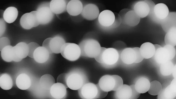 Hermoso Resplandor Forma Círculos Bokeh Imagen Blanco Negro Parpadeo Año — Foto de Stock