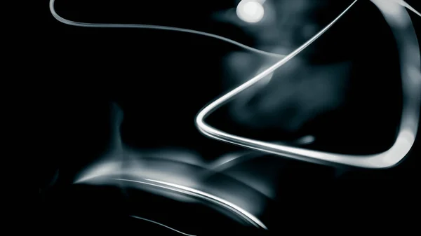 Siyah Arkaplanda Işık Deseni Çizgiler Işık Yansımaları Şeklinde Güzel Bir — Stok fotoğraf