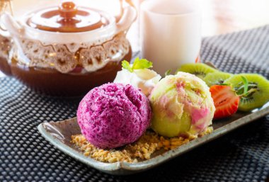 Ev yapımı dondurma.