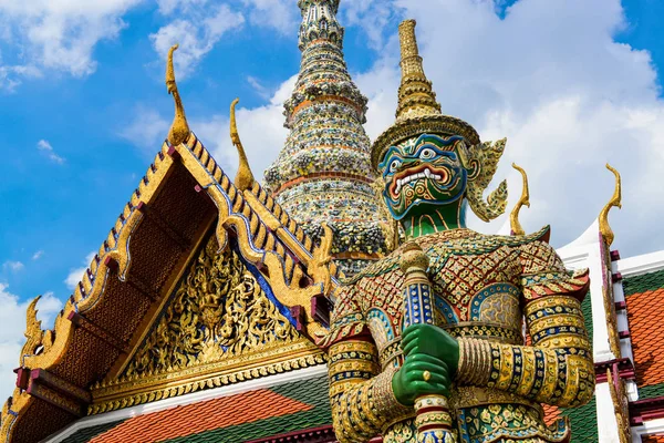 Demon Guardian Statue Grand Palace Thailand Free Royalty Photo Place — Stock Photo, Image