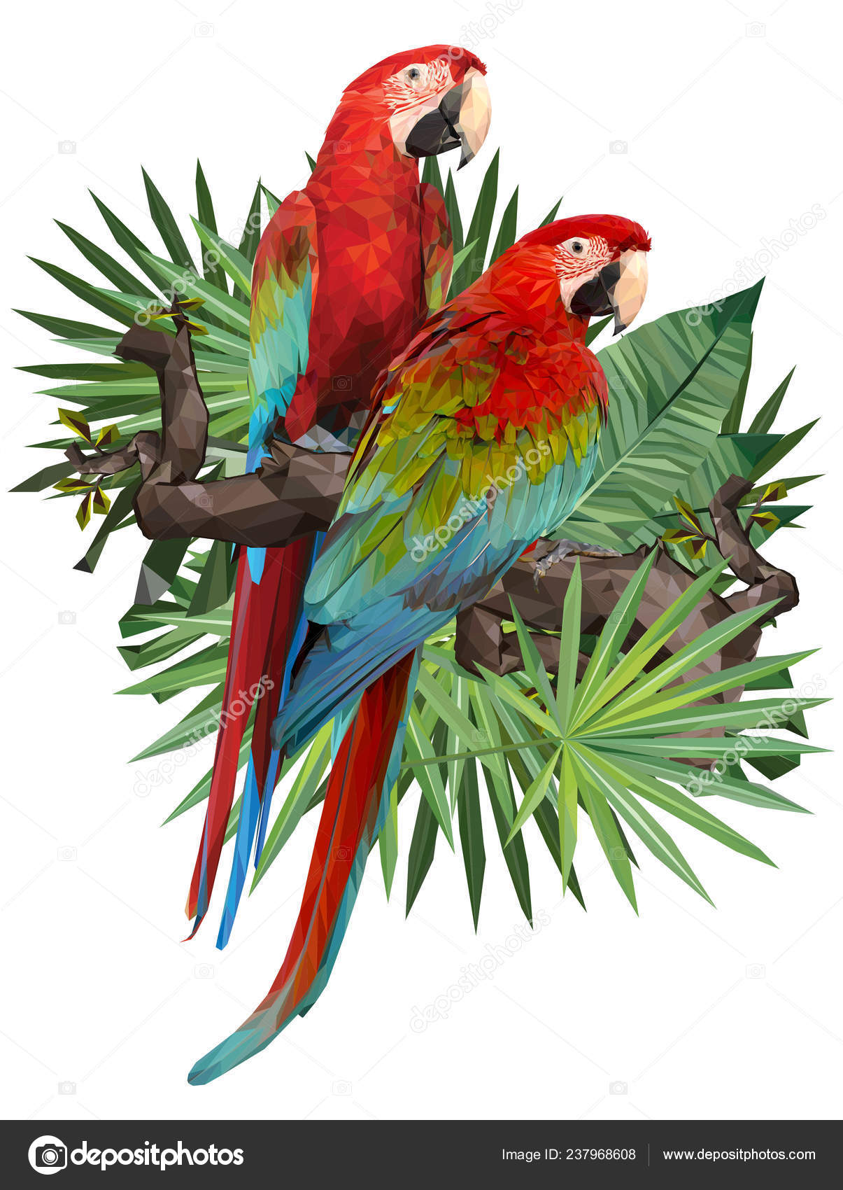 Illustration Polygonal Drawing Green Wing Blue Gold Macaw Birds Tropical Stock Photo C Lewzsan Gmail Com 237968608,Wii Games For Kids