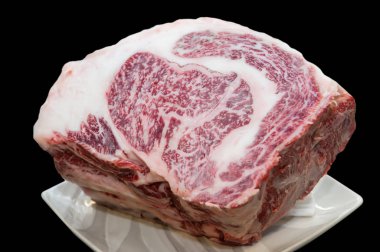 Ham wagyu Japon sığır eti parçası.