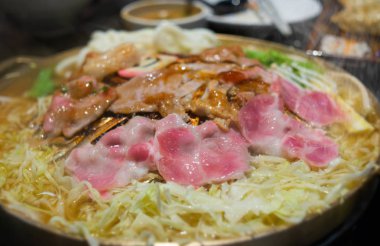 Dilim ızgara domuz Barbekü demir Pan.