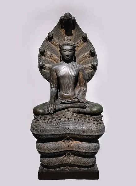 Statua di Buddha Bronzo arte antica . — Foto Stock