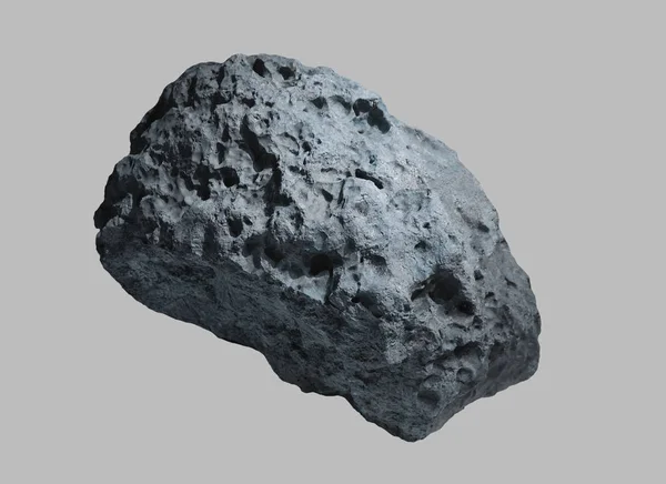 Stein Asteroid Aus Dem All Auf Isoliertem Hintergrund — Stockfoto