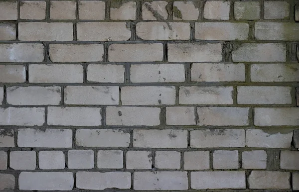 Brick Hrubé Zdivo Křemičité Bílé Cihly Pozadí — Stock fotografie