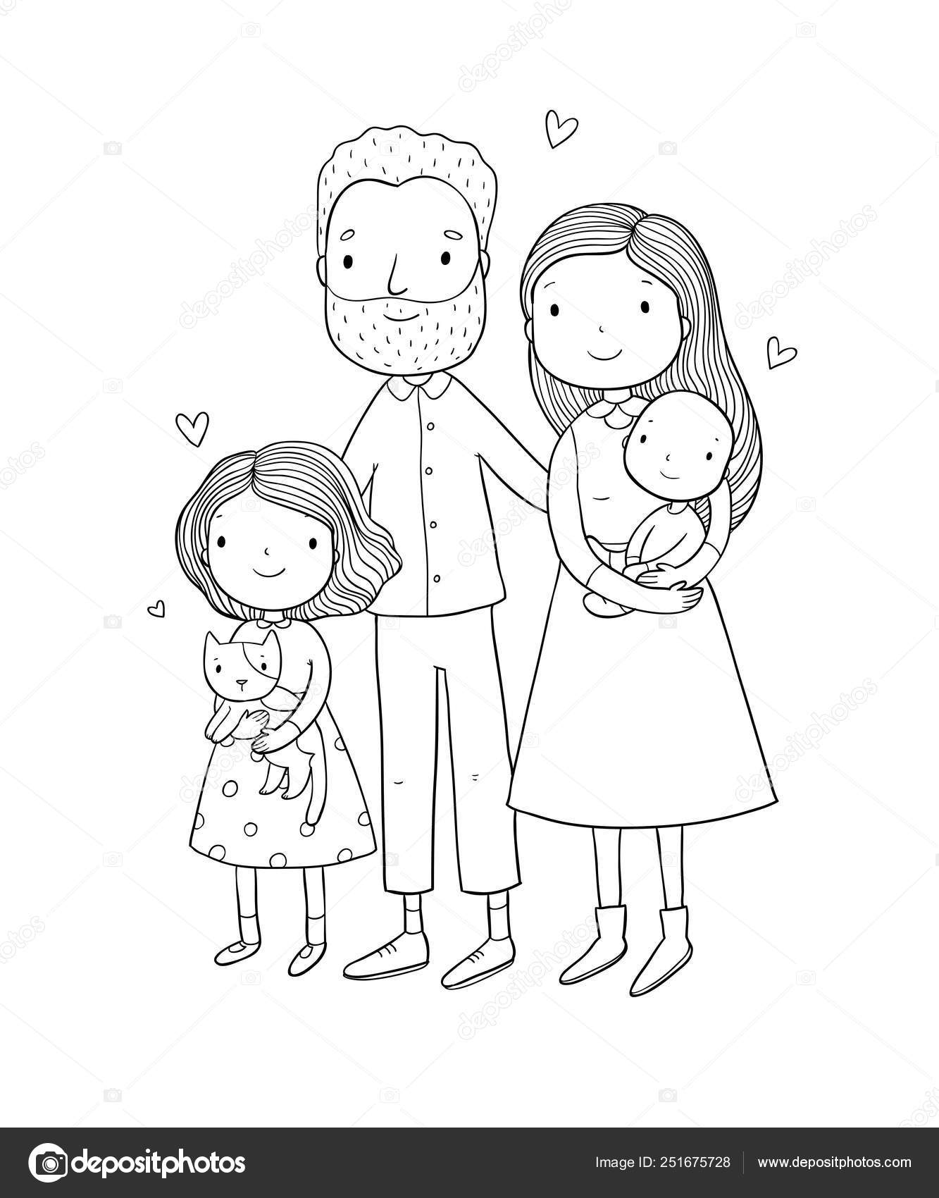 A Happy Family Parents With Children Cute Cartoon Dad Mom Daughter And Son Stock Vector Image By C Natasha Chetkova A Happy Family Parents With Children Cute Cartoon Dad Mom Daughter And Son Stock Vector Image By C Natasha Chetkova