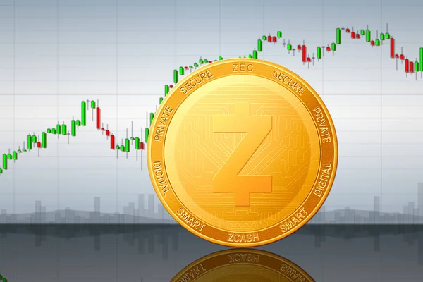 Zcash Cryptocurrency Zcash Zec Coin — Stok Foto