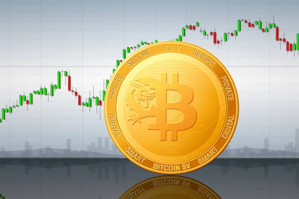 Bitcoin Криптовалюта Bitcoin Coin — стоковое фото