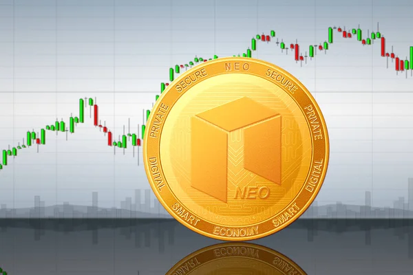 Neo Cryptocurrency Neo Coin Smart Economy — Stok Foto