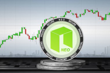 Çizelgenin arka planında NEO şifreli para