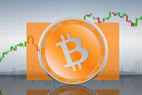 Bitcoin Cash Bch Cryptogeld Bitcoin Cash Munt Achtergrond Van Grafiek — Stockfoto