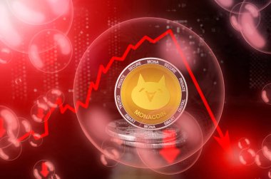 MonaCoin MONA sabun köpüğünün içinde. MonaCoin kripto para birimine yatırım yapmanın riskleri ve tehlikeleri. Döviz kurunun düşüşü. Kararsız bir kavram. Çökme balonu