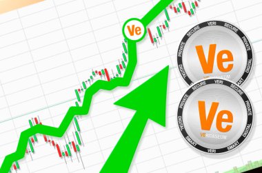 Veritaseum 'un yükselmesi; Veritaseum VERI kripto para birimi fiyatlarının yükselmesi; uçuş hızı başarı büyüme fiyatlarının yükseltilmesi (metin için yer, fiyat)