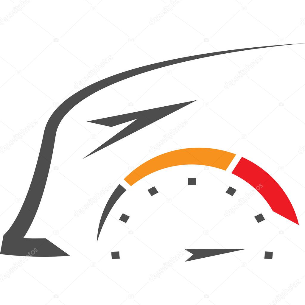 Dynamic Speed Meter illustration Design