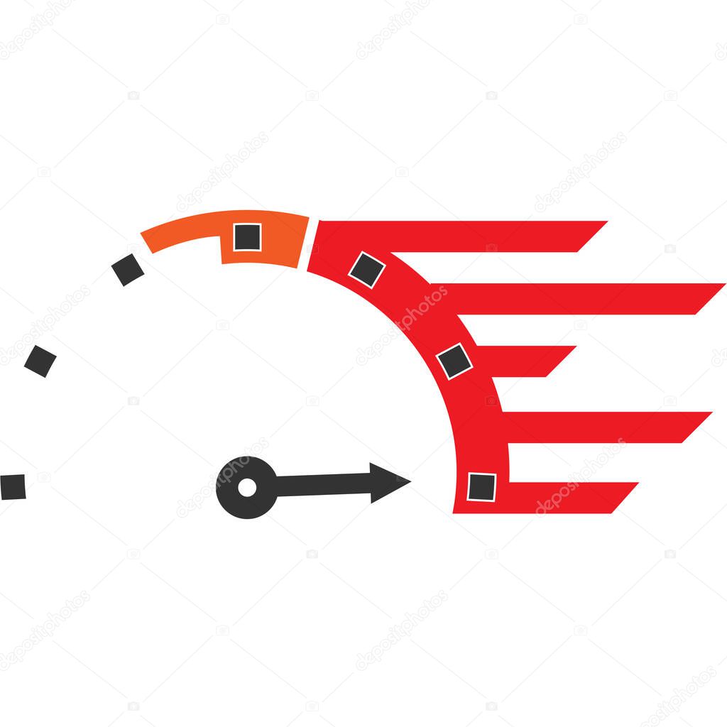 Dynamic Speed Meter illustration Design
