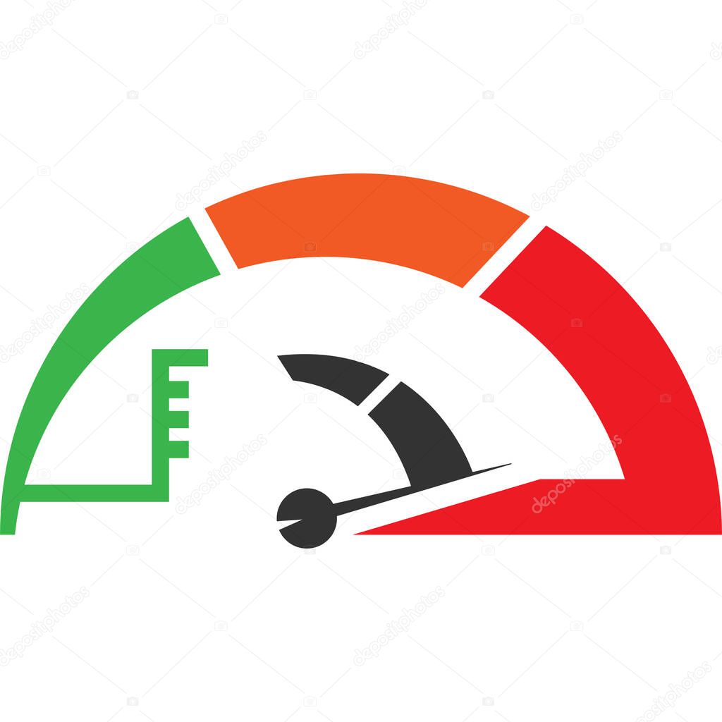 Dynamic Speed Meter illustration Design