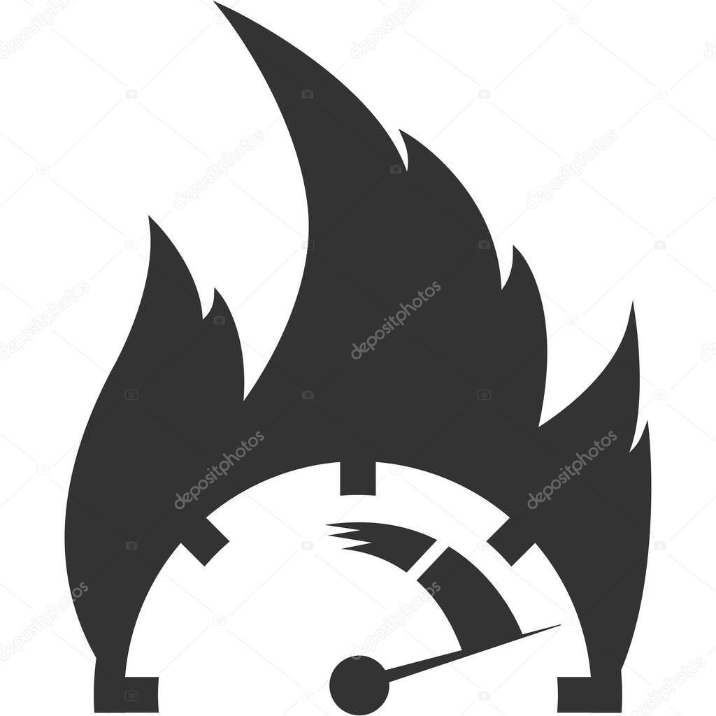 Dynamic Speed Meter illustration Design