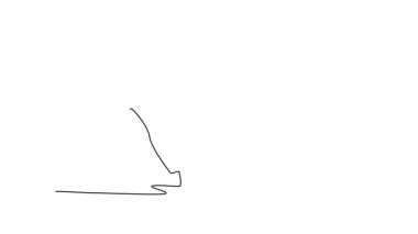 Animated self drawing continuous line draw two people engaged in intricate dance of Capoeira, with one figure evading and other observing, martial arts fluid strategy. Full length one line animation