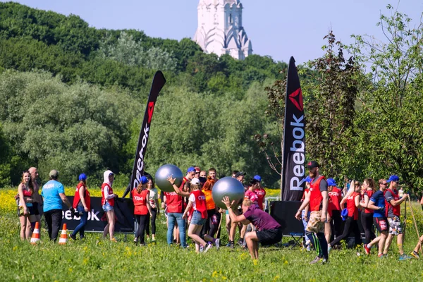 2018 Mosca Russia Festival Fitness Mosca Nel Parco Storico Squadra — Foto Stock