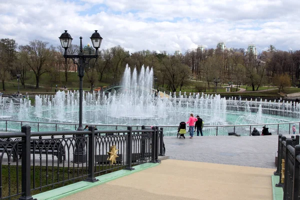 Fontanna Rezerwie Park Carycyno Historyczne Zwiedzanie Rosji Pejzaże Moskwy — Zdjęcie stockowe