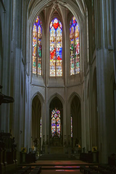 Paris Eski Bir Kilise Içinin Fransa Nın Gezi Avrupa Seyahat — Stok fotoğraf