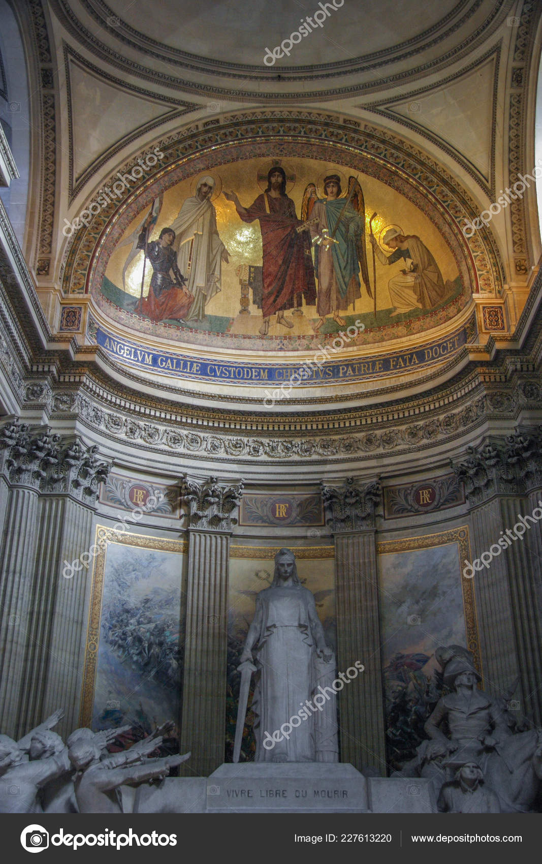 Interior Pantheon Paris France Architecture Paris