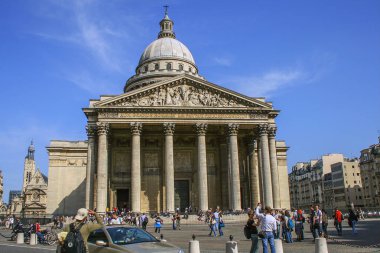 05.03.2008, Paris, Fransa. Pantheon Paris evde. Fransa'nın ünlü mimarisi. Avrupa'da seyahat. 