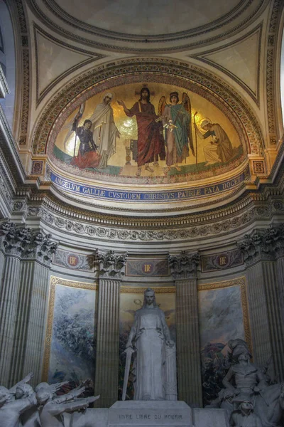 Interieur Van Het Pantheon Parijs Frankrijk Architectuur Van Parijs Attracties — Stockfoto
