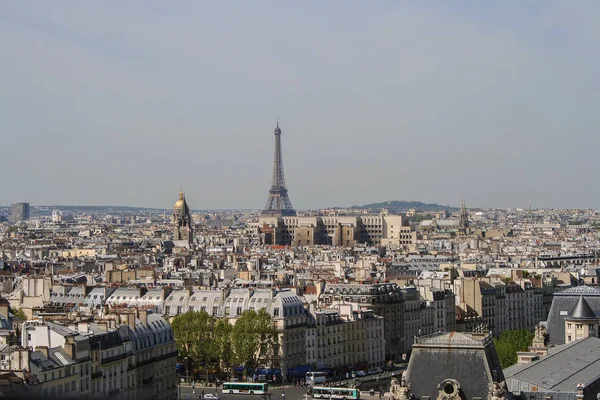 2008 Parijs Frankrijk Parijs Lucht Uitzicht Vanaf Kathedraal Panoramisch Uitzicht — Stockfoto