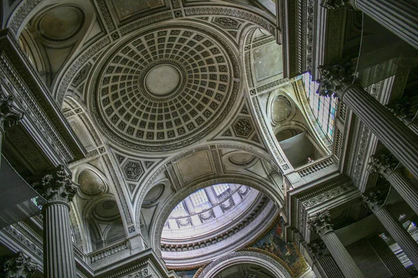 Interior Panteão Paris França Arquitetura Paris Passeios Turísticos Paris — Fotografia de Stock