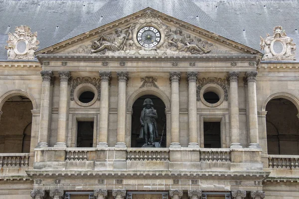 2008 Paris France Sightseeing Paris Faade National Residence Invalids Statue — Stock Photo, Image