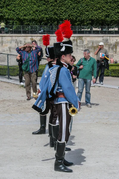 2008 Paris Frankrike Costume Parade 1800 Talets Franska Militära Styrkor — Stockfoto