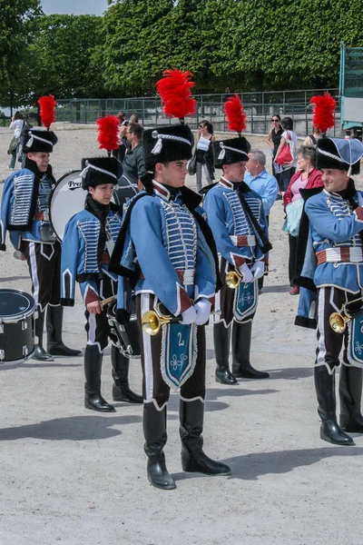2008 Paris Frankrike Costume Parade 1800 Talets Franska Militära Styrkor — Stockfoto